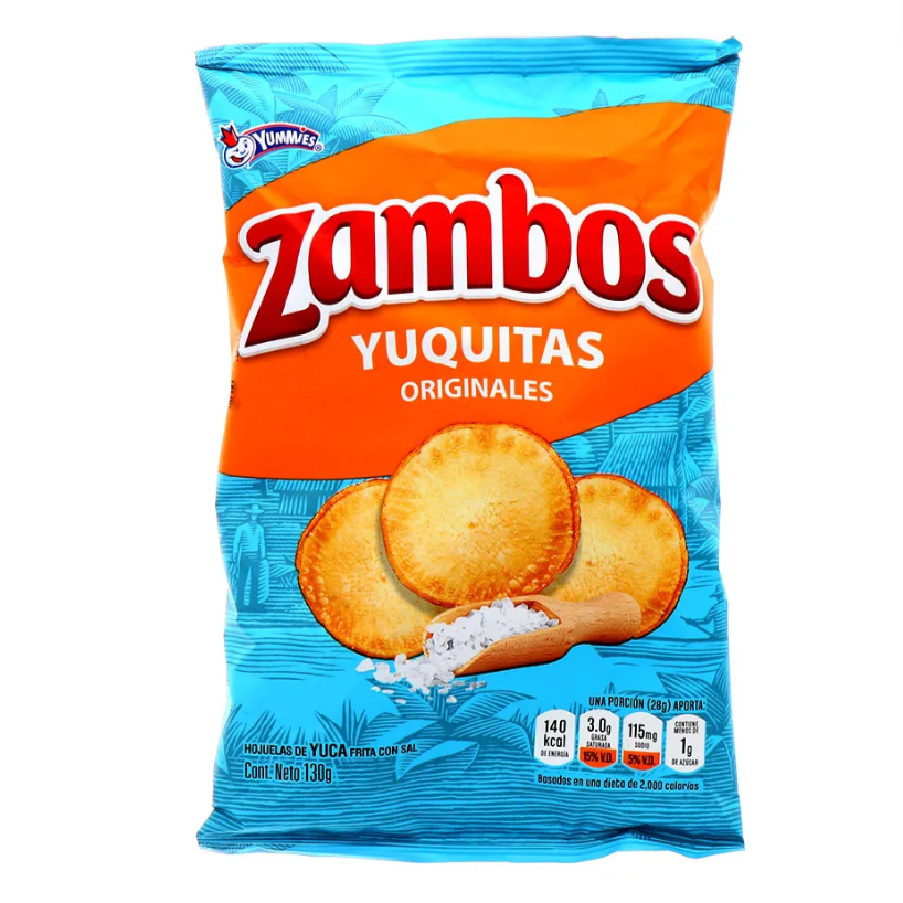 Tajaditas de Yuca Zambos 130gr