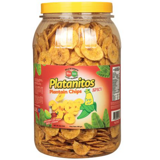 Tajaditas de Platano Rica Sula Picantes 800gr