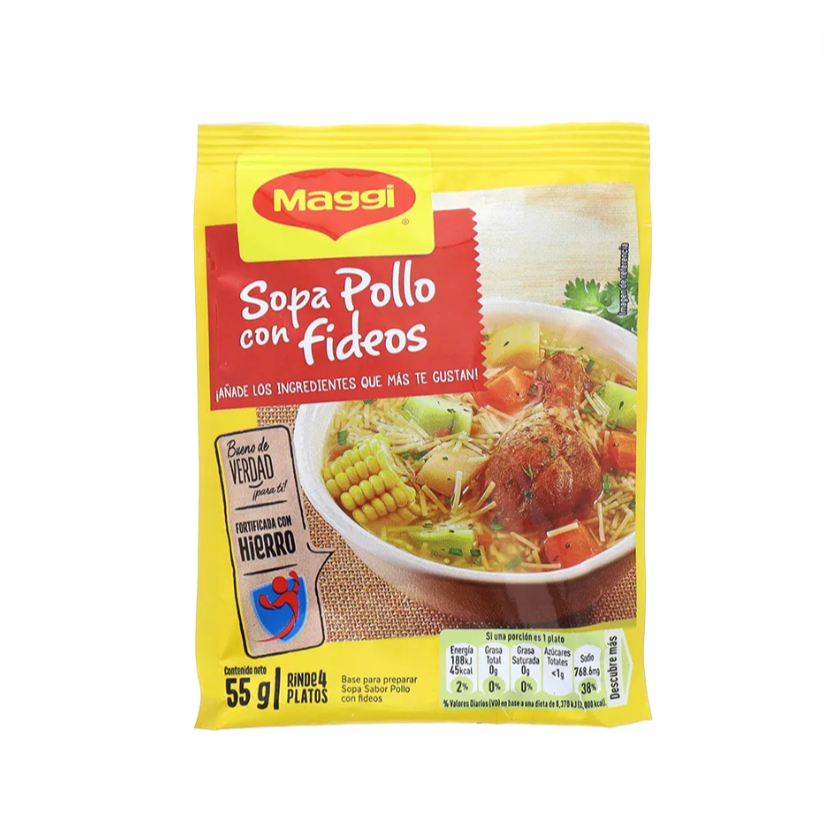 Sopa de Pollo con Fideos Maggi 55gr