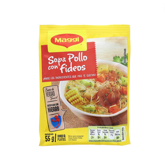 Sopa de Pollo con Fideos Maggi 55gr