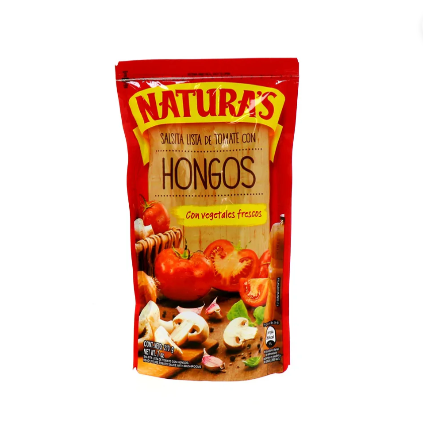 Salsa de Tomate Naturas con Hongos 210GR