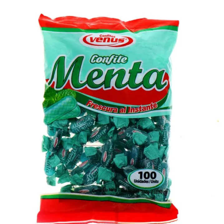 Confite Menta Venus 360gr