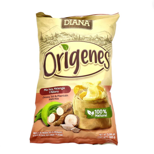 Diana Origenes Mix Yuca, Malanga y Plátano 165gr